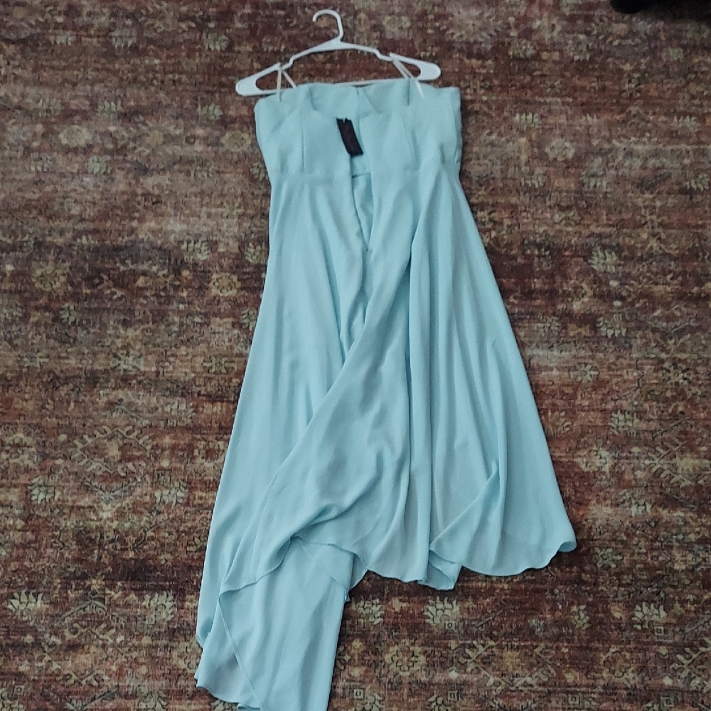 NWT Elegant Strapless Blue Dress - Picture 4 of 6